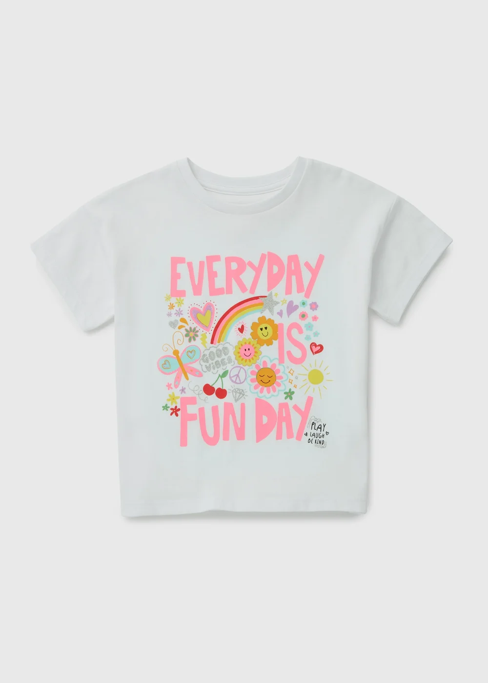 Girls White Fun Day T-Shirt (1-7yrs) - 1-1.5 Yrs Image 1