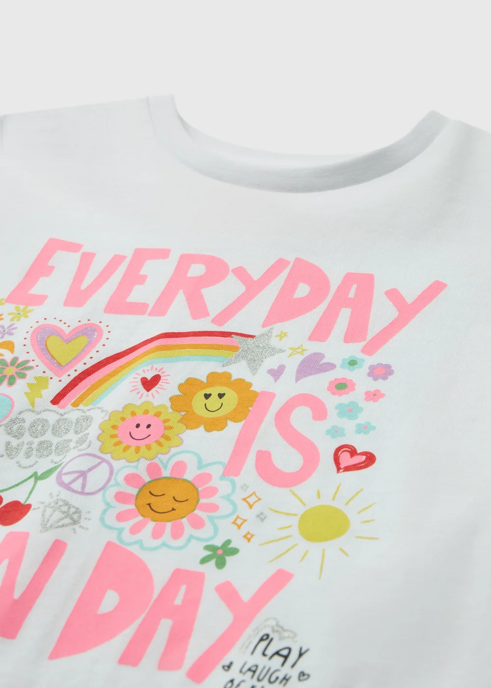 Girls White Fun Day T-Shirt (1-7yrs) - 1-1.5 Yrs Image 2