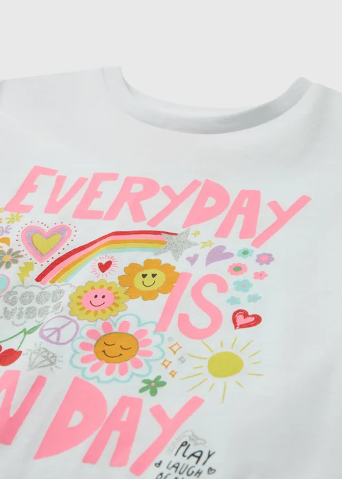 Girls White Fun Day T-Shirt (1-7yrs) - 1-1.5 Yrs Image 2