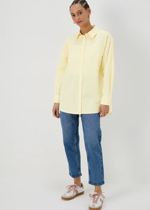 Yellow Stripe Cotton Shirt - 8 Image 4