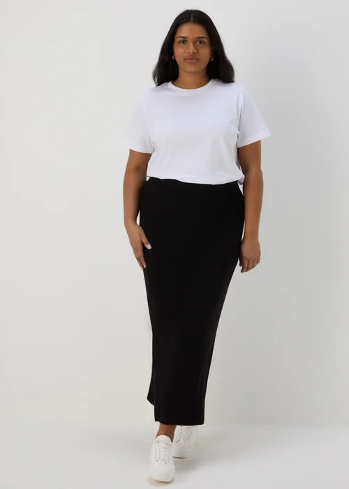 Black Jersey Maxi Skirt - 8 Image 7