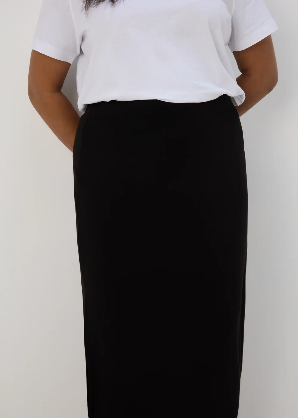 Black Jersey Maxi Skirt - 8 Image 6
