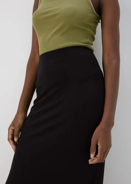 Black Jersey Maxi Skirt - 8 Image 3