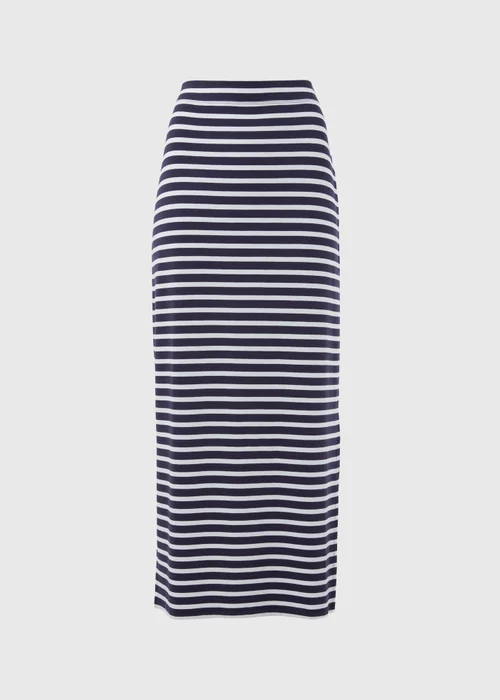 Navy Stripe Jersey Maxi Skirt - 8 Image 5