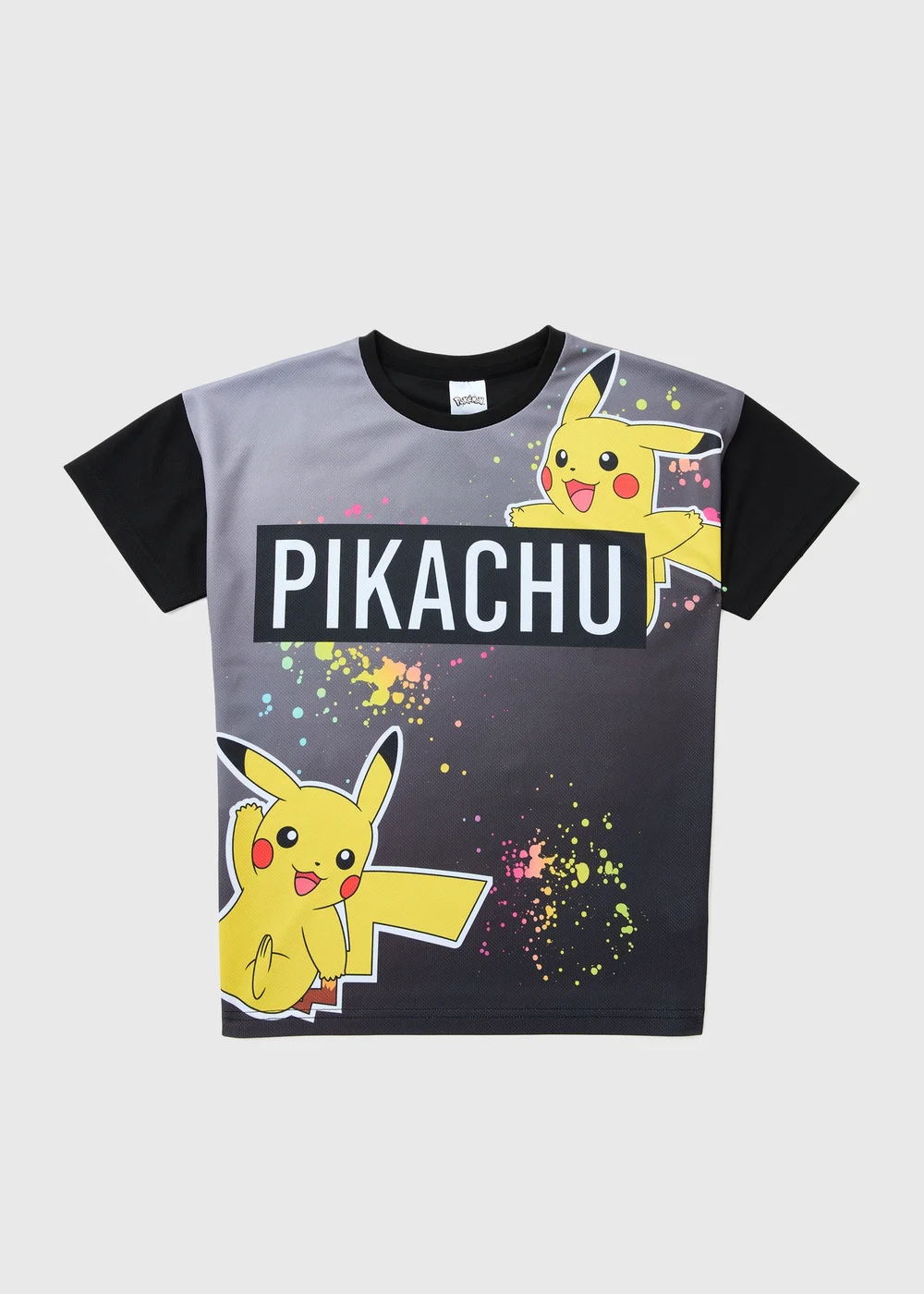 Boys Pokemon Black Sports T-Shirt (5-12yrs) - 5 Yrs Image 1