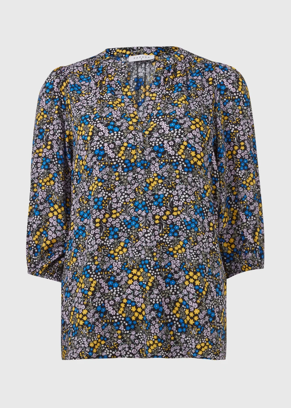 Multicoloured Viscose Popover Blouse - 8 Image 9