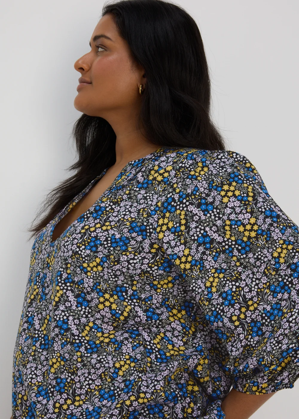 Multicoloured Viscose Popover Blouse - 8 Image 6