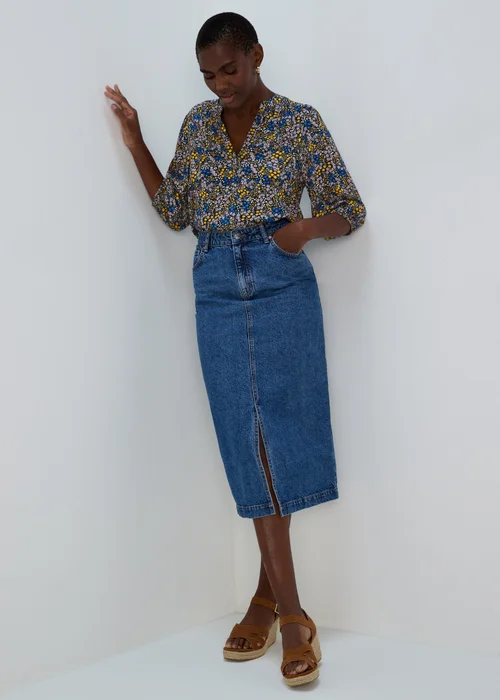 Multicoloured Viscose Popover Blouse - 8 Image 7