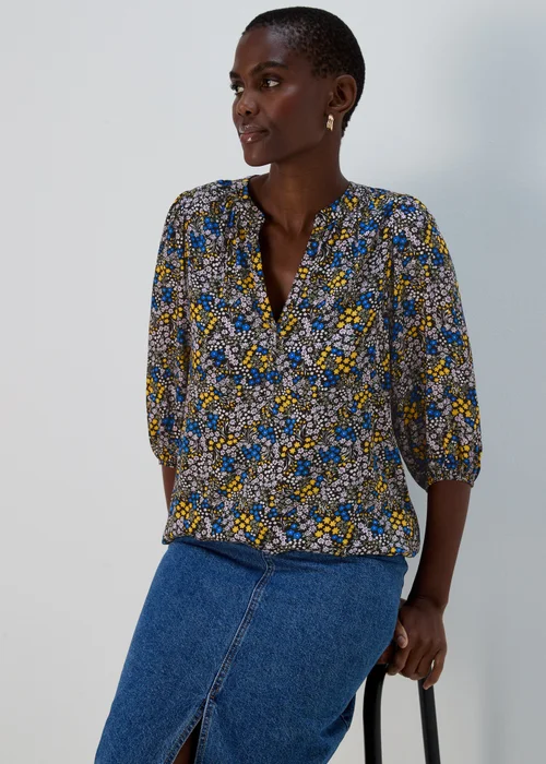 Multicoloured Viscose Popover Blouse - 8 Image 1