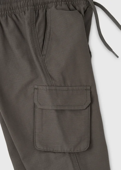 Boys Grey Ripstop Cargo Trousers (1-7yrs) - 1 to 1 half years Image 2