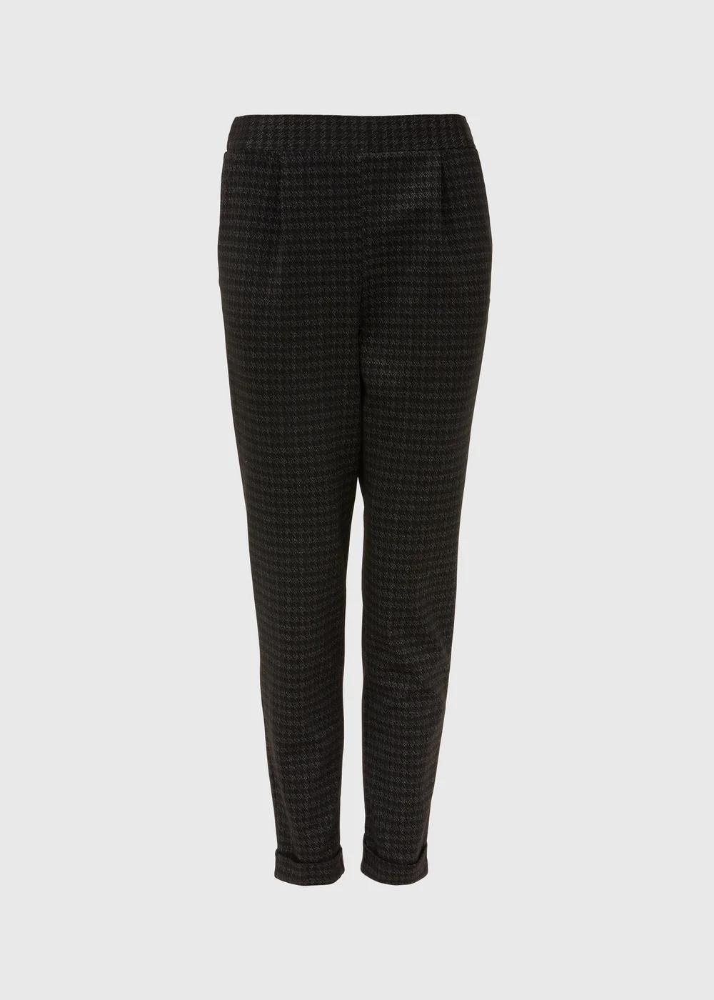 Grey Zig Zag Pull On Trousers - 8 Image 5
