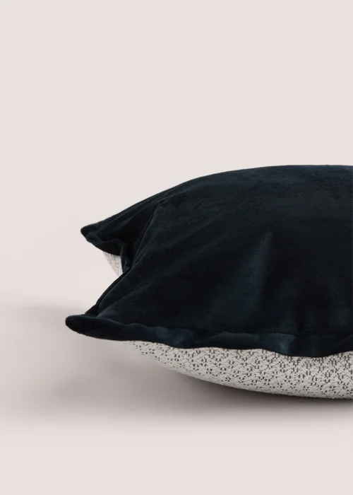White Mono Oxford Edge Cushion Image 2