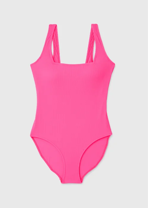 Pink Textured Swimsuit - 6 Image 4
