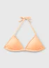 Orange Triangle Ribbed Bikini Top - Size 6 Image 4