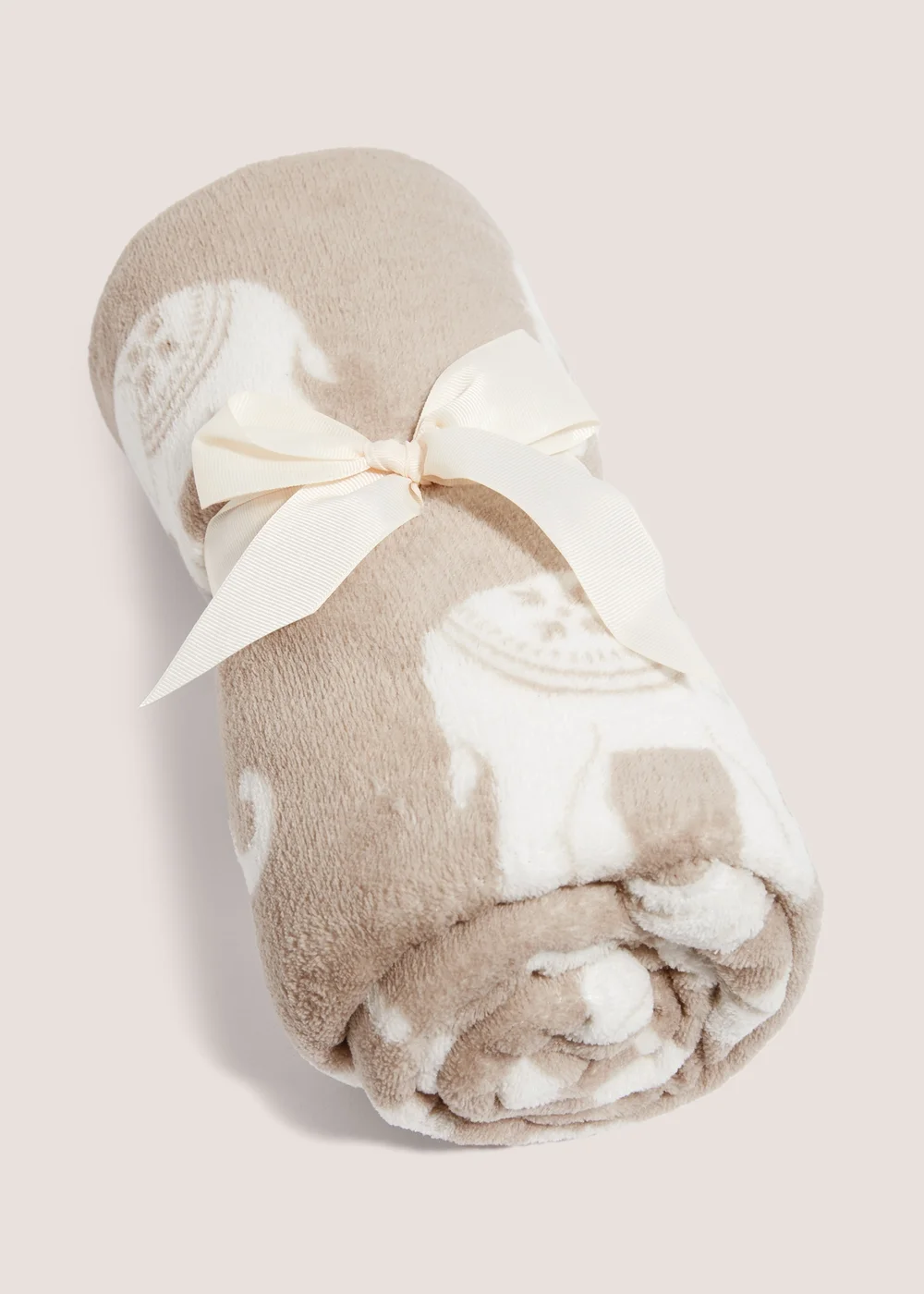 Elephant Print Throw (130cm x 150cm) Image 2