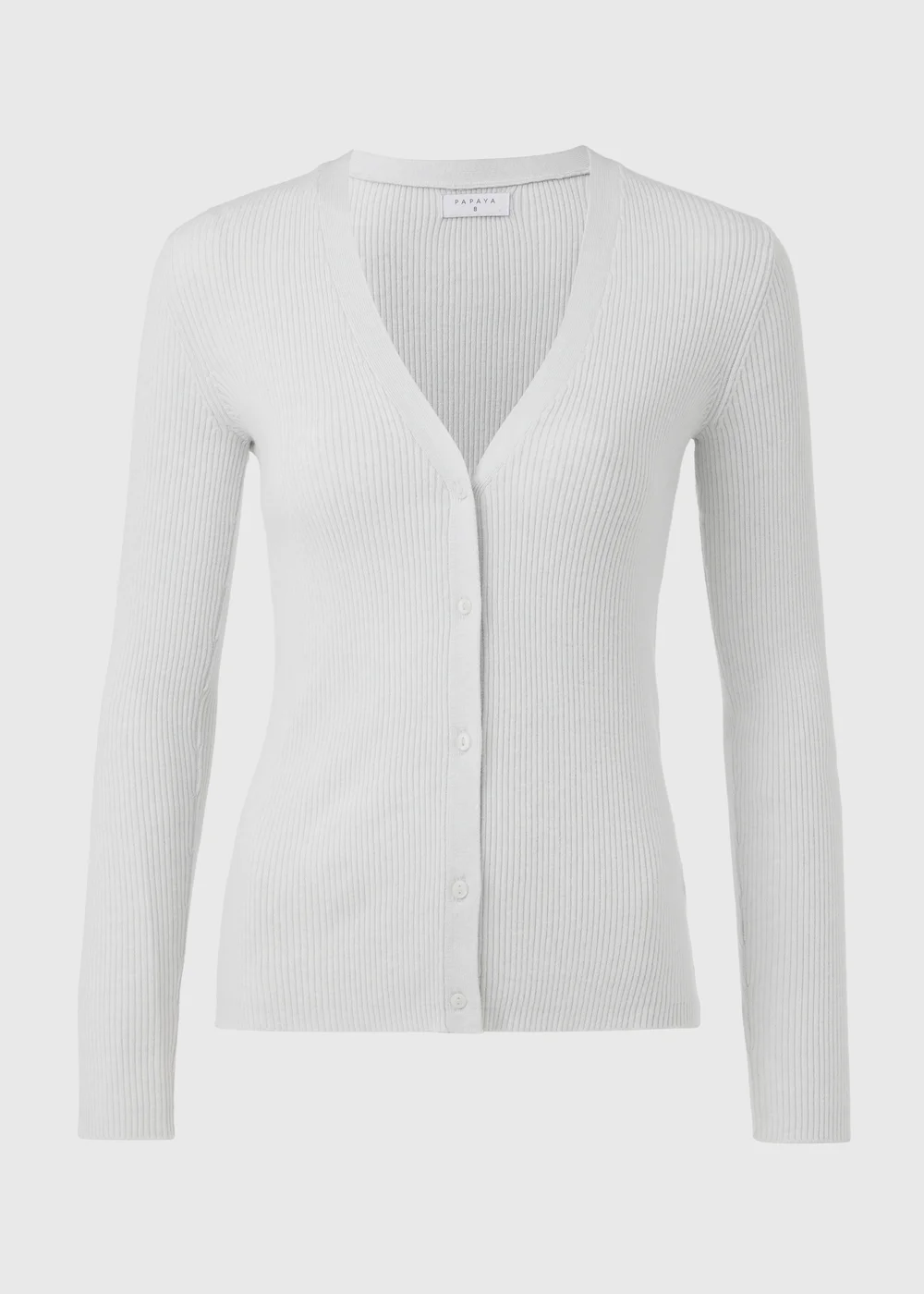 Grey Marl Button Through Cardigan - 8 Image 5