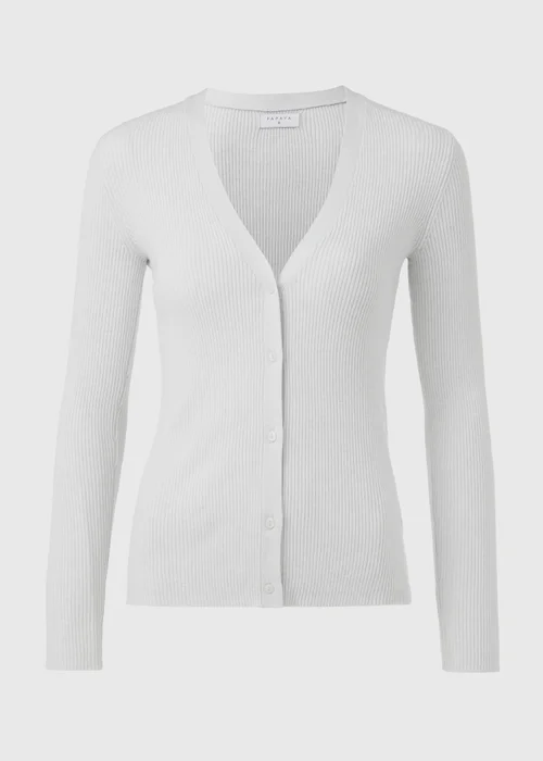 Grey Marl Button Through Cardigan - 8 Image 5