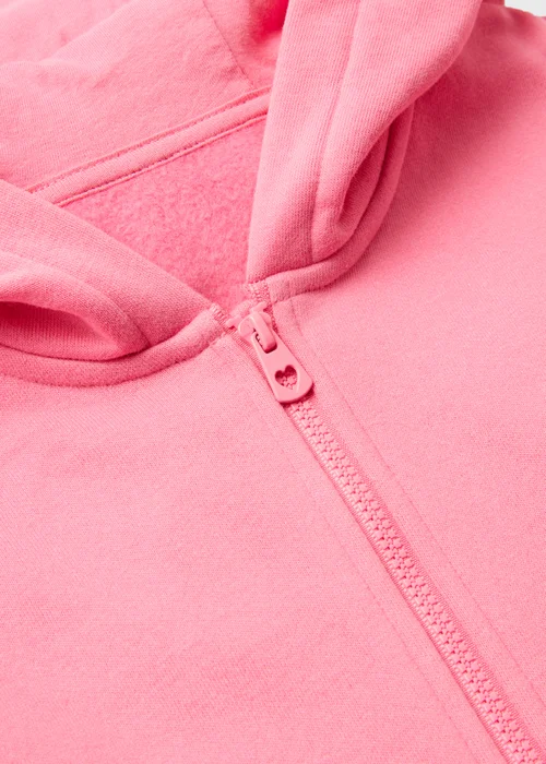Girls Pink Zip Up Hem Hoodie (1-7yrs) - 2-3 Yrs Image 2
