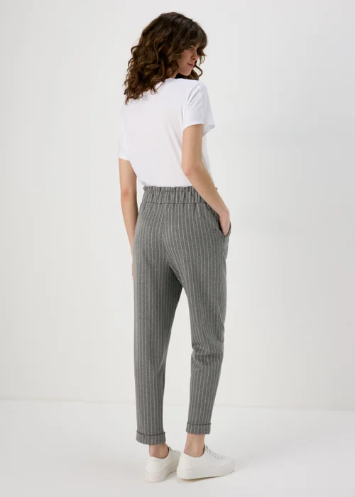 Et Vous Grey Pinstripe Ponte Joggers - 8 Image 3