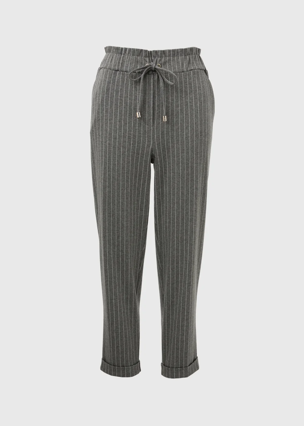 Et Vous Grey Pinstripe Ponte Joggers - 8 Image 9