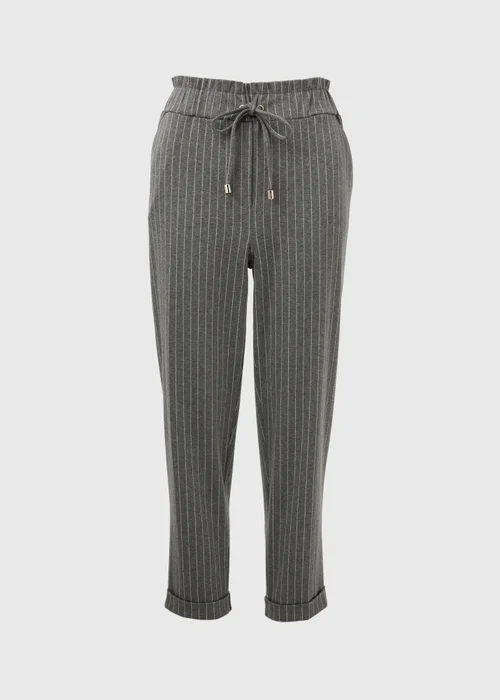 Et Vous Grey Pinstripe Ponte Joggers - 8 Image 9