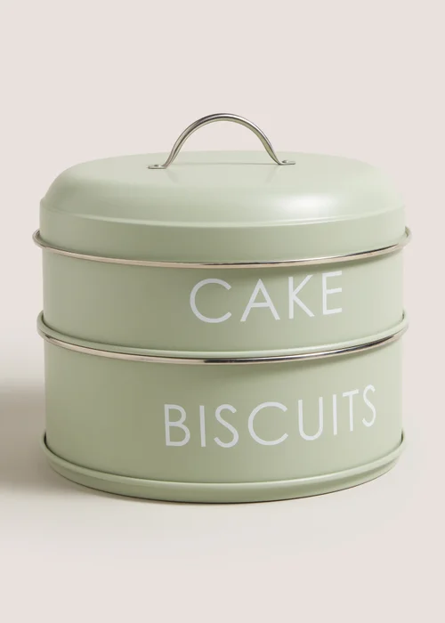 Green Two Tier Stack Tin Image 1