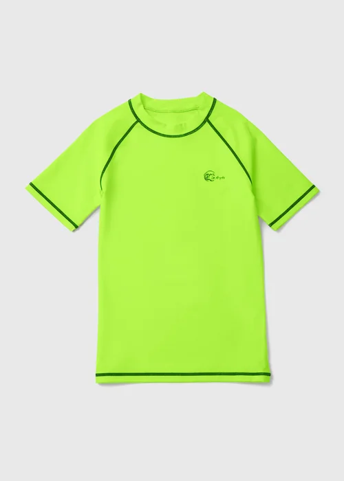 Boys Green Swim Shirt (6-13yrs) - 6-7 Yrs Image 1