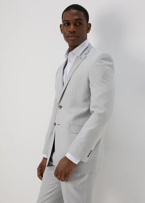 Taylor & Wright Turner Grey Tailored Fit Jacket - 36 Chest Long Image 1