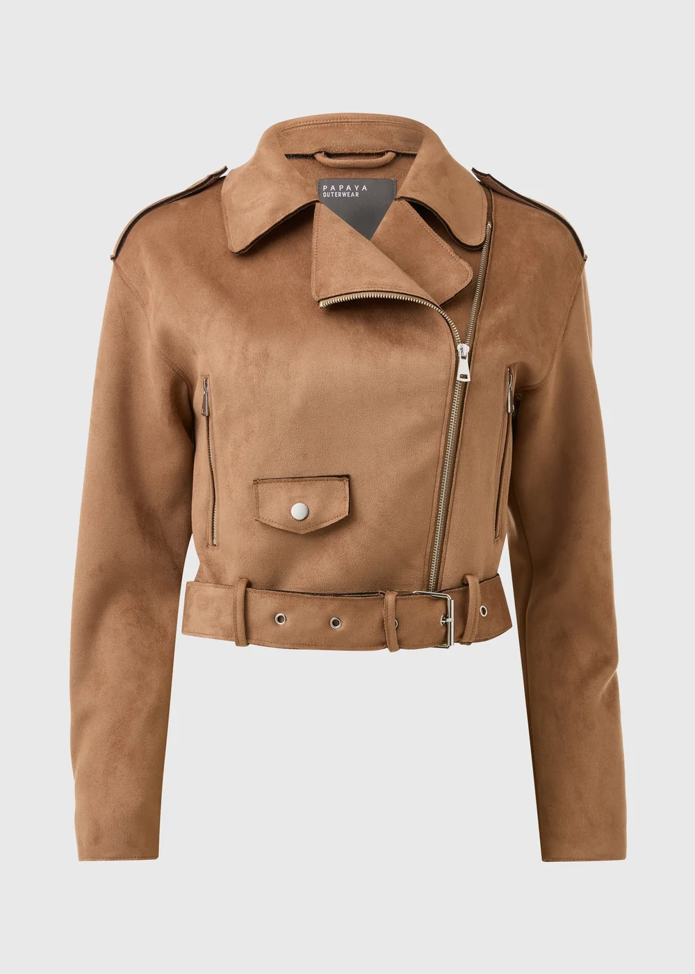 Beige Biker Jacket - 8 Image 5
