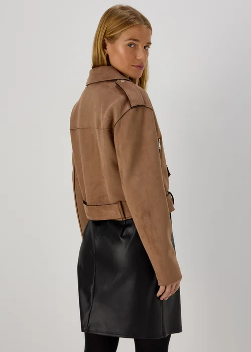 Beige Biker Jacket - 8 Image 2
