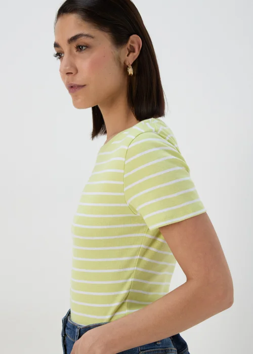 Lime Stripe Print T-Shirt - 8 Image 3