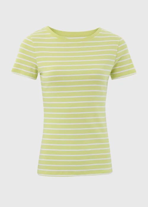 Lime Stripe Print T-Shirt - 8 Image 5