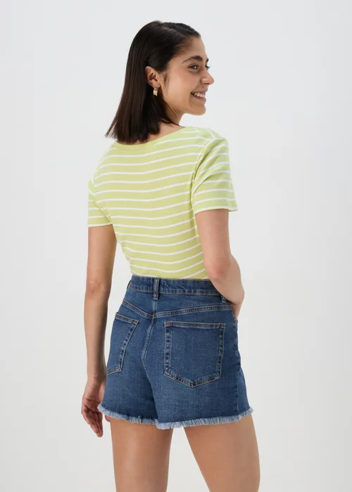 Lime Stripe Print T-Shirt - 8 Image 2