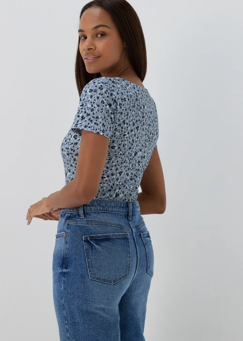 Blue Animal Print T-Shirt - 8 Image 2