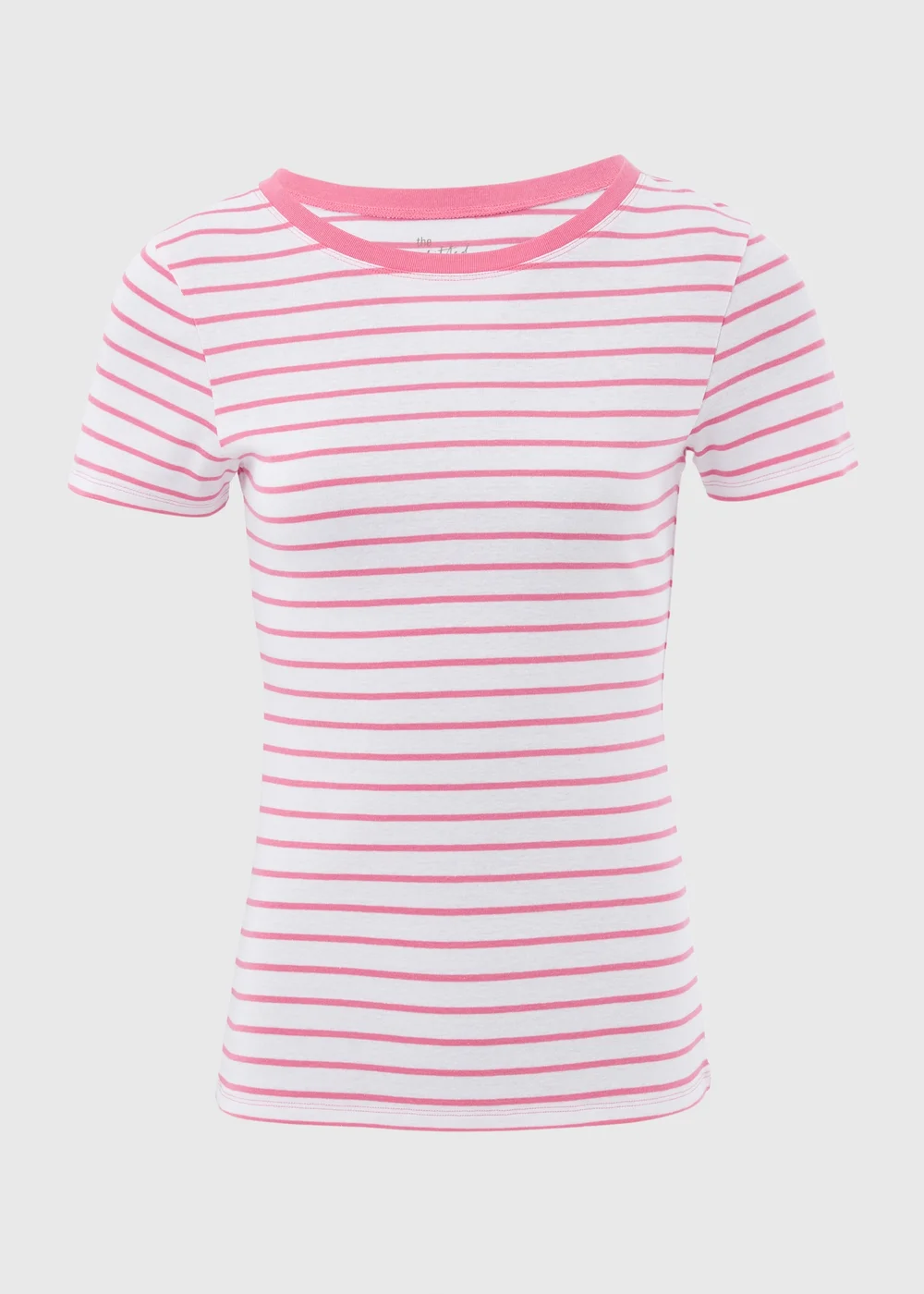 White & Pink Stripe T-Shirt - 8 Image 5