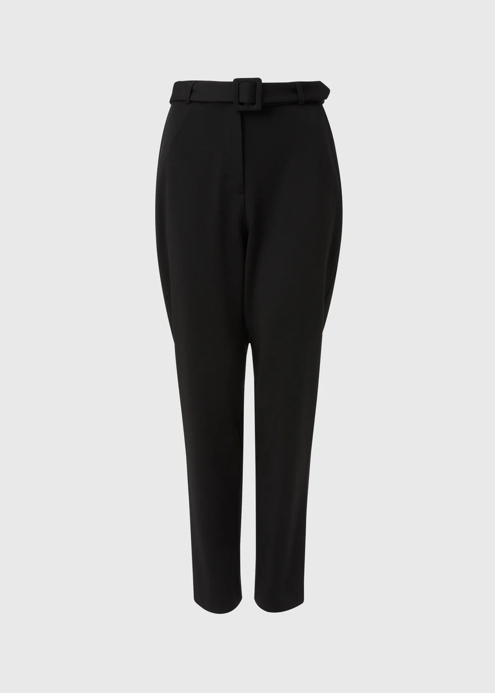 Et Vous Black Belted Ponte Tapered Trousers - 8 Image 5