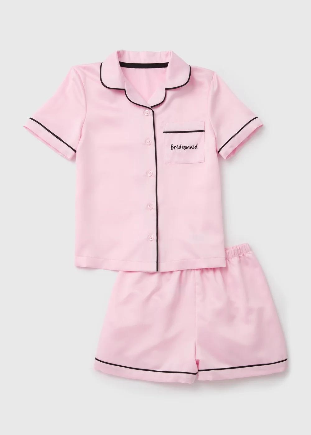 Girls Pink Bridal Pyjama Set (4-12yrs) - Age 4 Years Image 1