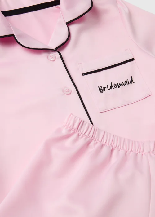 Girls Pink Bridal Pyjama Set (4-12yrs) - Age 4 Years Image 2