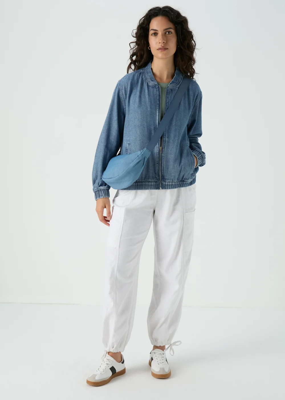Denim Bomber Jacket - 8 Image 4