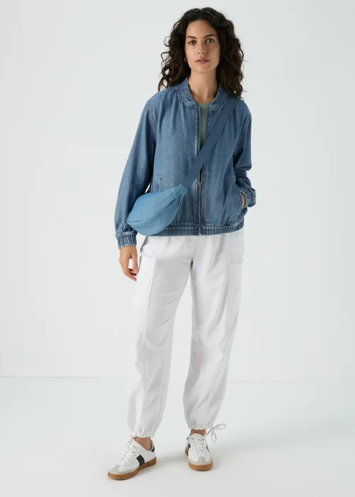 Denim Bomber Jacket - 8 Image 4