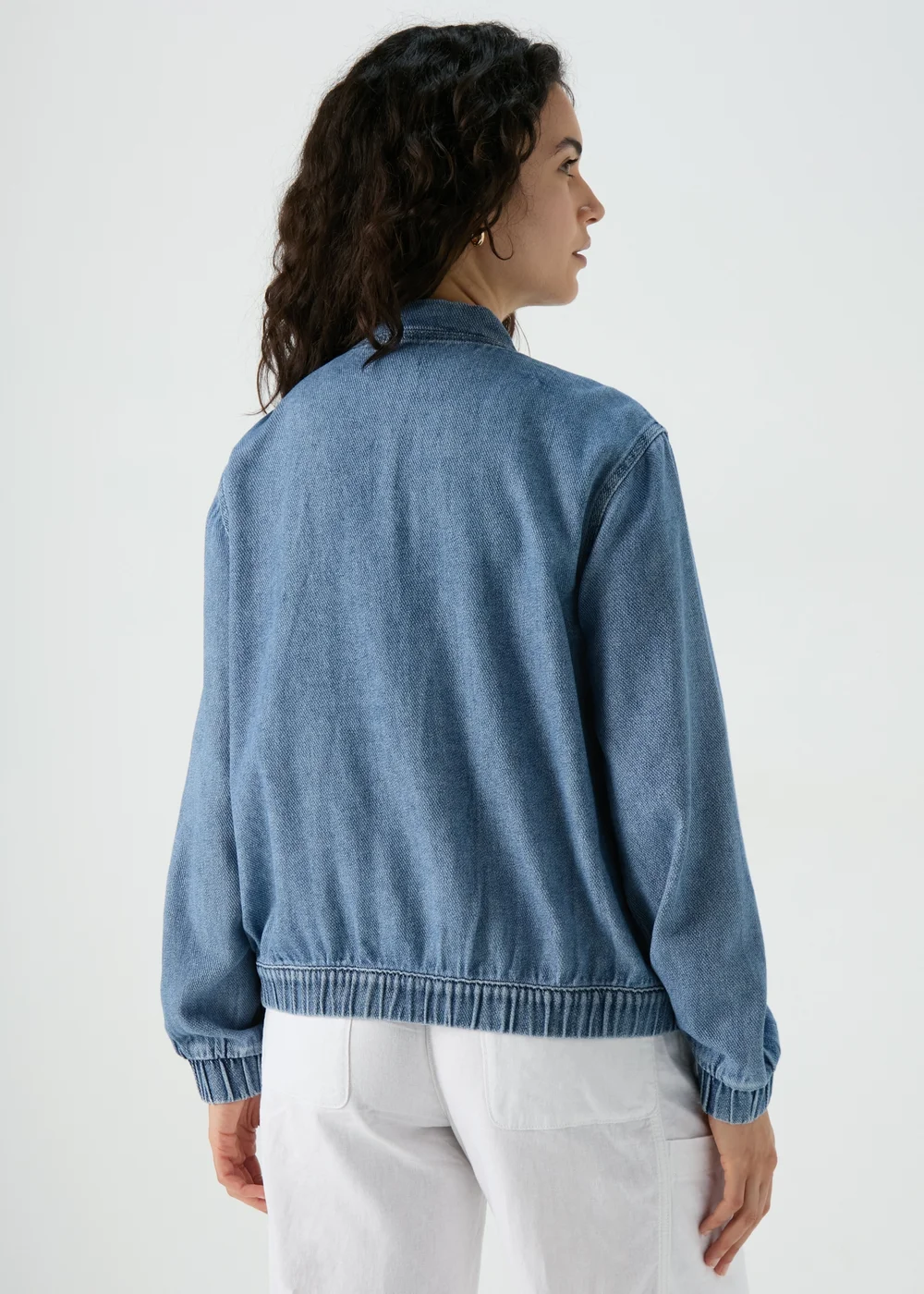 Denim Bomber Jacket - 8 Image 2