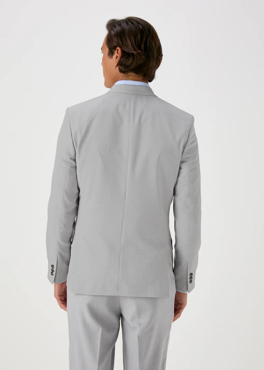 Taylor & Wright Grey Turner Double Breasted Slim Fit Jacket - 38 Chest Short Image 2