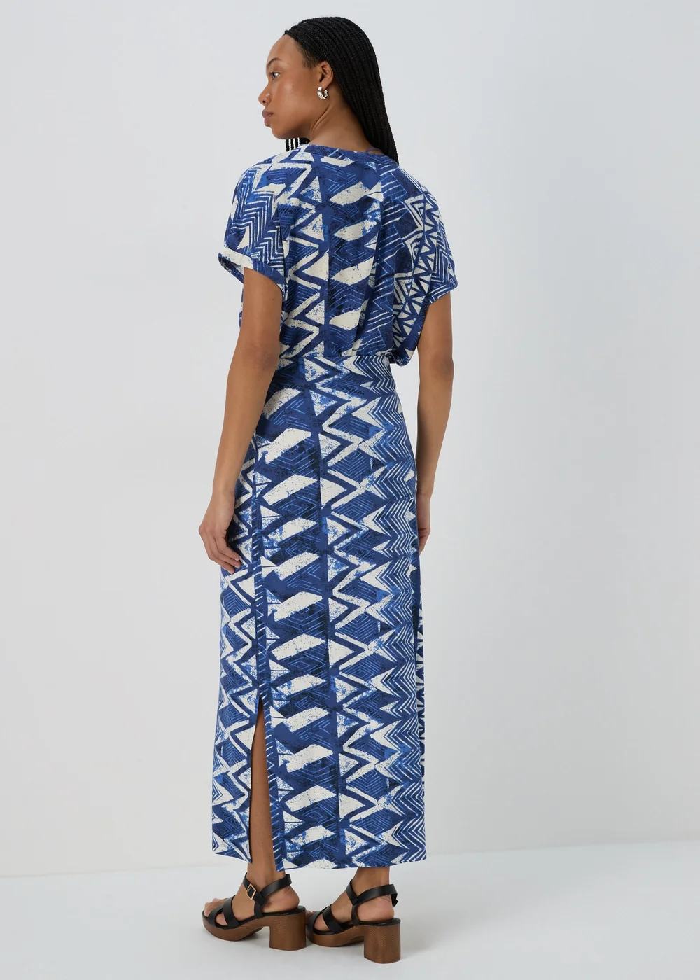 Multicolour Aztec Print Jersey Maxi Skirt - 8 Image 2