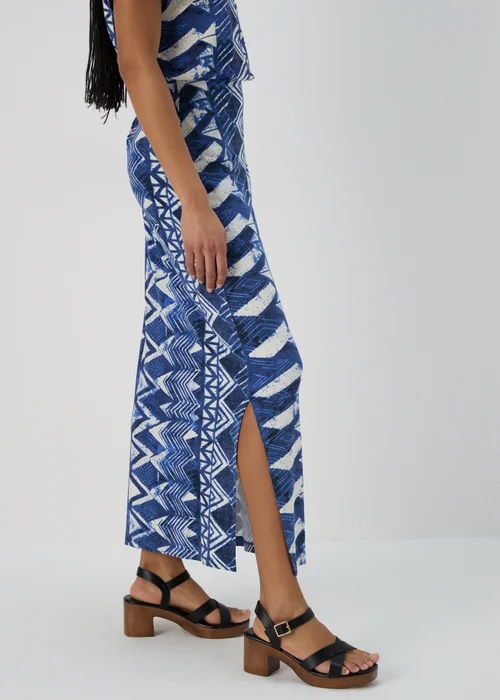 Multicolour Aztec Print Jersey Maxi Skirt - 8 Image 3