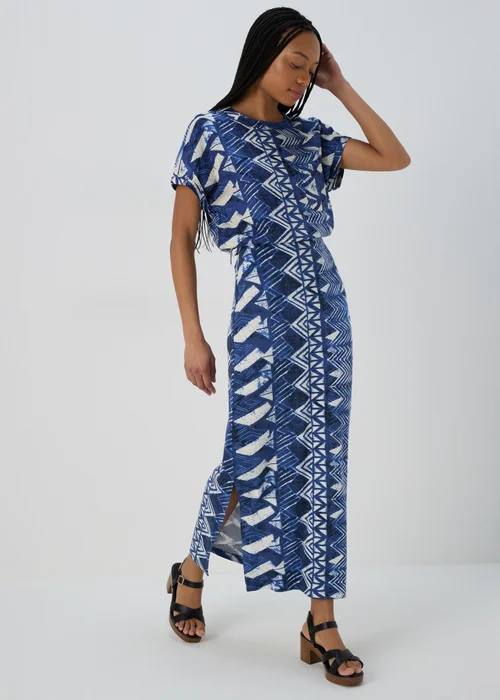 Multicolour Aztec Print Jersey Maxi Skirt - 8 Image 1