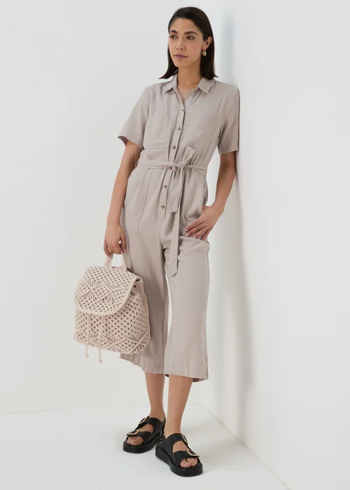 Stone Linen Jumpsuit - 8 Image 4