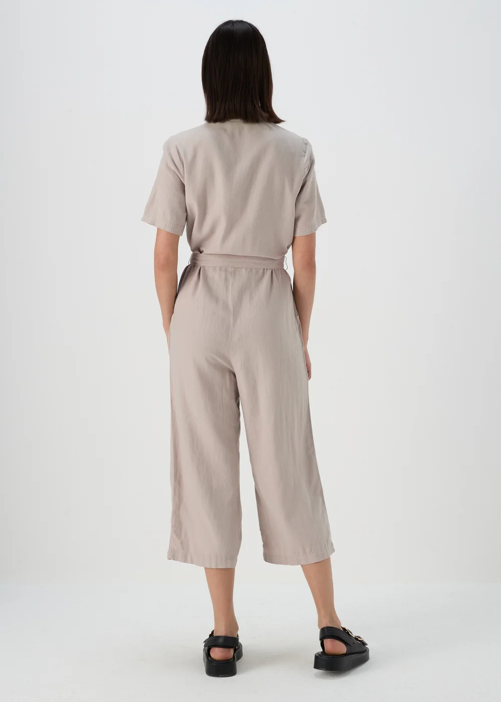 Stone Linen Jumpsuit - 8 Image 2