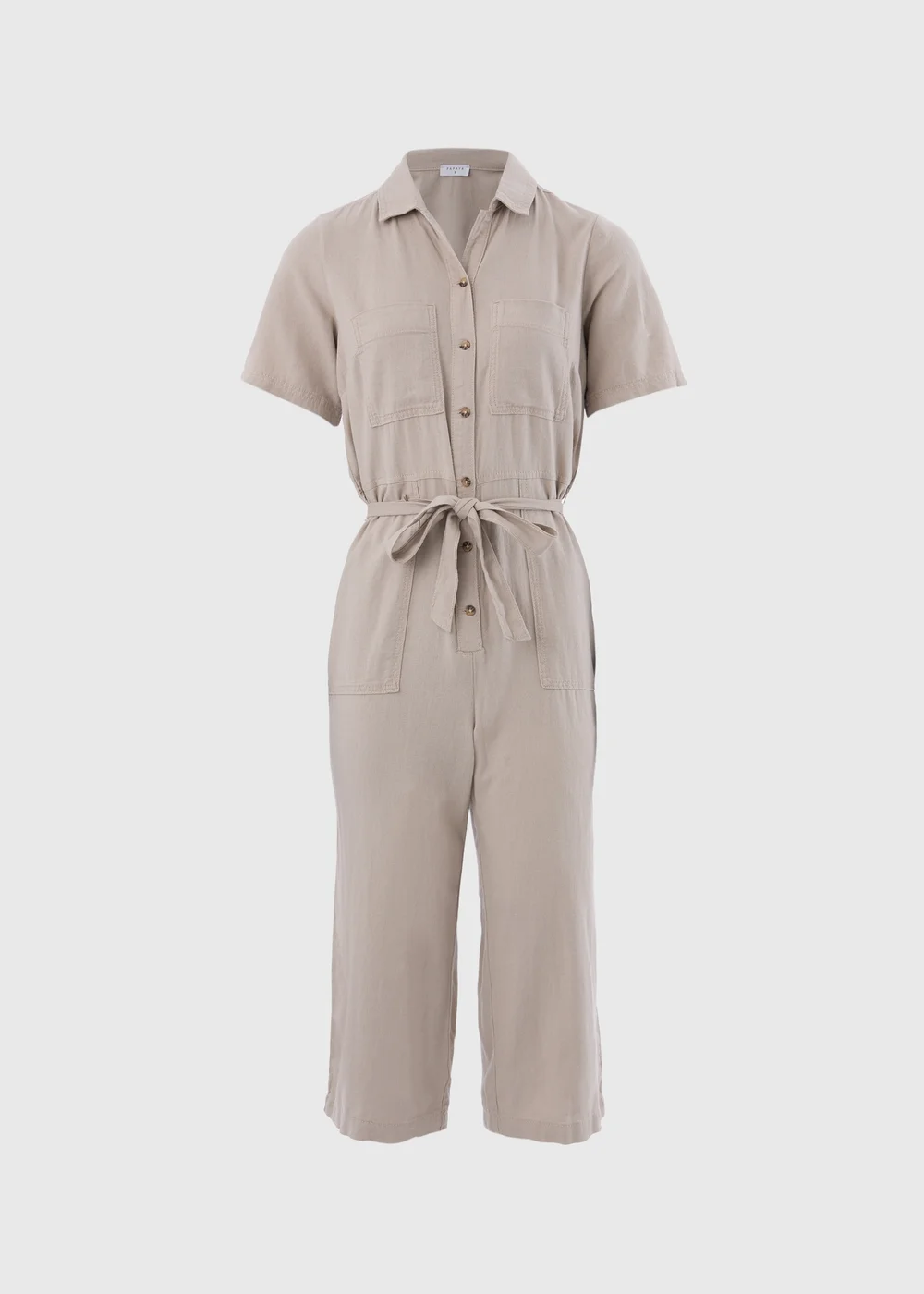 Stone Linen Jumpsuit - 8 Image 5