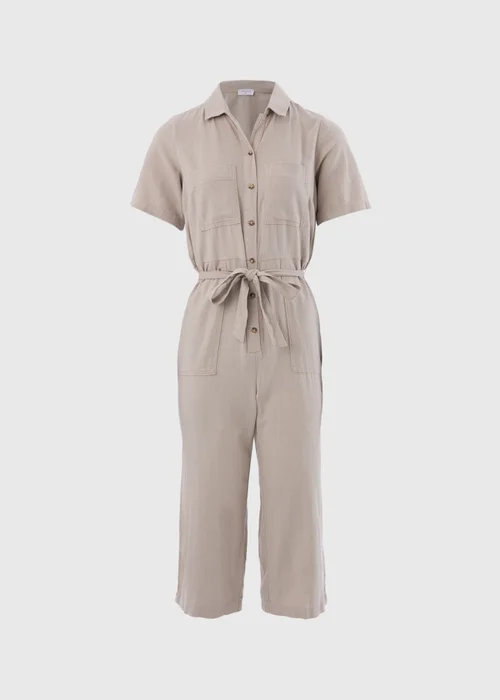 Stone Linen Jumpsuit - 8 Image 5
