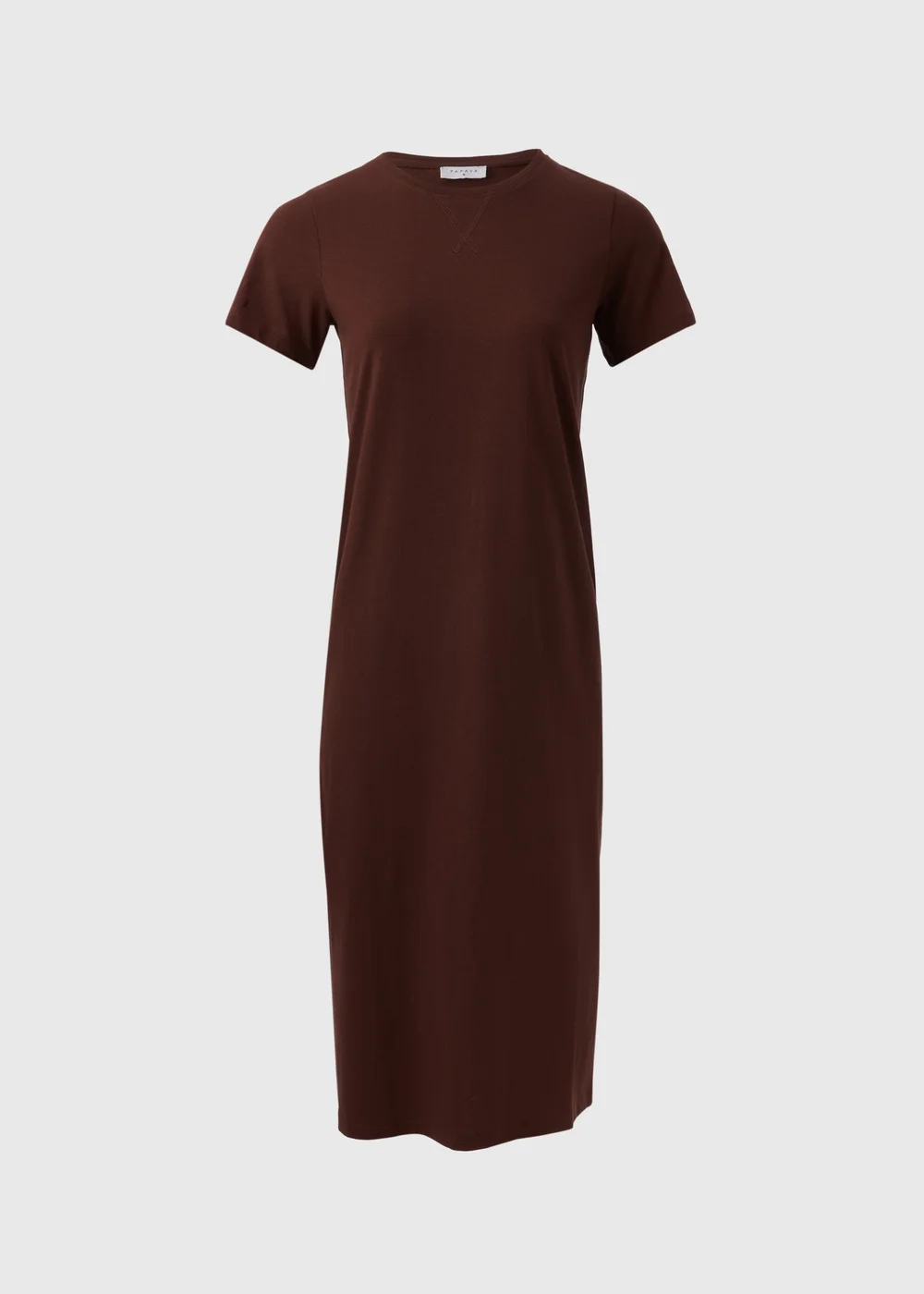 Brown Midi Jersey T-Shirt Dress - 8 Image 5